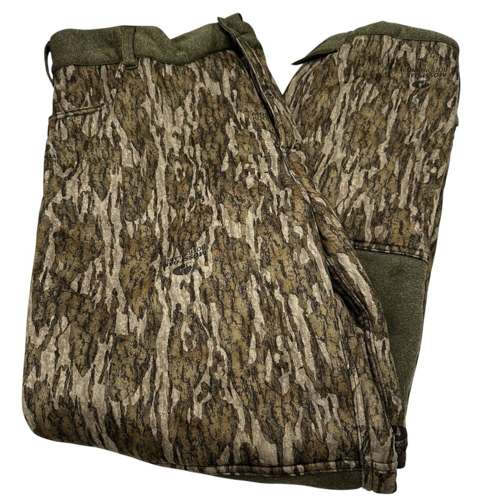 Drake Non-Typical Silencer Soft Shell Pants Mossy Oak Bottomland Mens 2XL NWOT